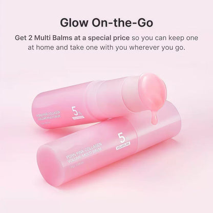 PDRN Pink Collagen Volume Multi Balm Stick for Plumping and Glow